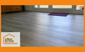 Une pose de revêtement impeccable jusqu’aux finitions, pour un rendu chaleureux et épuré.