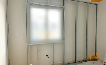 Pose de rail pour pose d'isolation