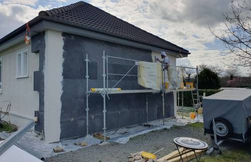 Mise en place de l’extension de la maison à Vitré
