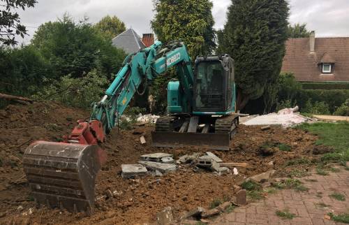 Terrassement maison neuve La Maison des Travaux Rouen 3