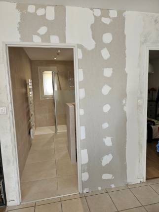 Travaux de plâtrerie pour rénover une salle de bain - Solliès-Toucas 83210