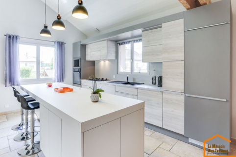  cuisine avec ilot central