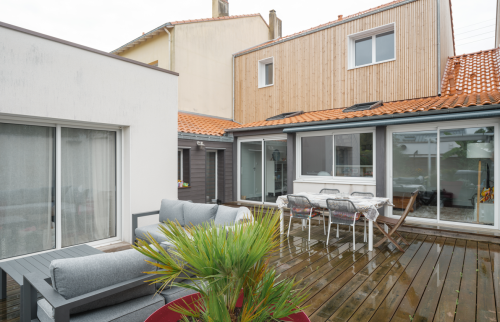 Surélévation de maison à Rezé - extérieur 