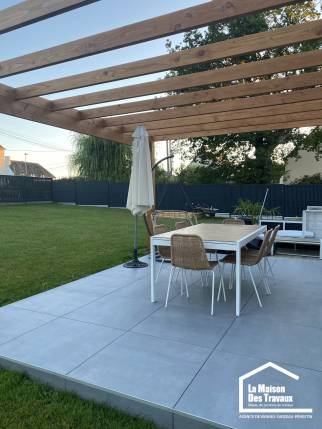 Terrasse avec pergola en bois Morbihan