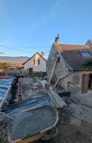 travaux de terrassement et de renforcement des fondations 