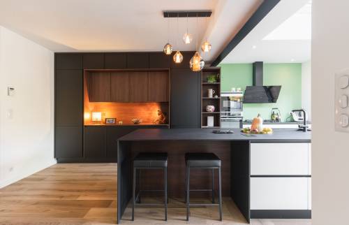 Rénovation de la pièce de vie cuisine et salon à Vertou (44120)