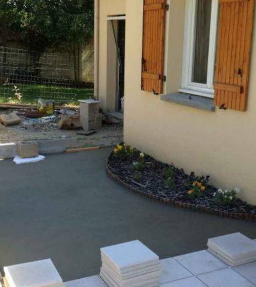 Travaux de terrassement à Orsay