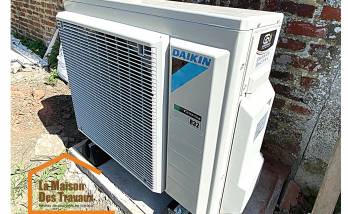 Installation de pompe à chaleur air eau