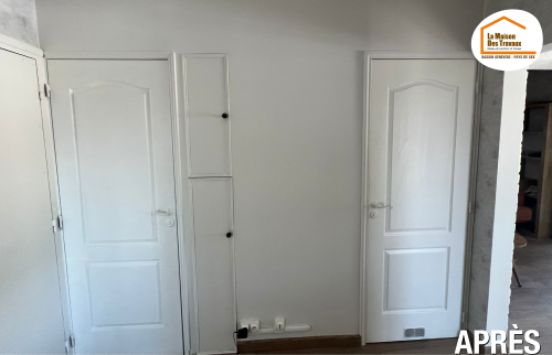 transformation cuisine en chambre, cuisine ouverte séjour, aménagement appartement, rénovation intérieure appartement, optimisation surface habitable