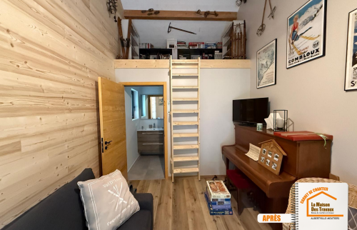  La Maison des Travaux Albertville, studio moderne Mercury, rénovation habitation Savoie, artisans locaux rénovation, carrelage et peinture Moûtiers