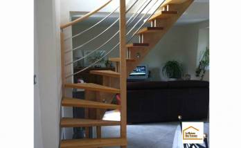 Changement d'un escalier à Hudimesnil (50510).