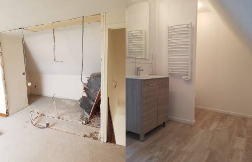 Rénovation salle d'eau - pièce humide - Amiens