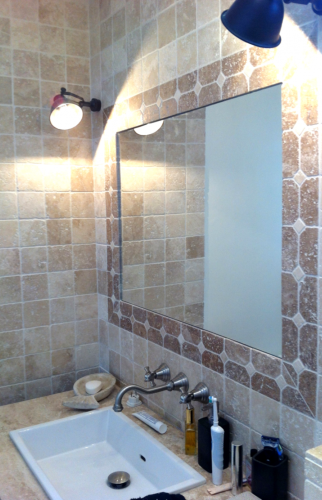 2ème salle de bain en travertin