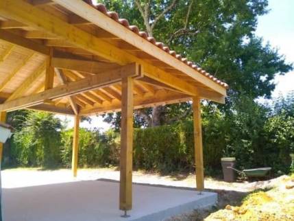 Charpente d'un carport