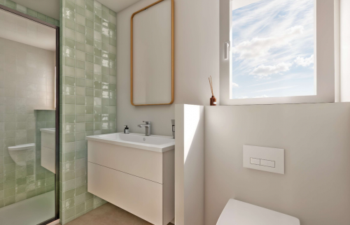 Surélévation de maison de 40 m²  au Landreau - création d'une salle de bain