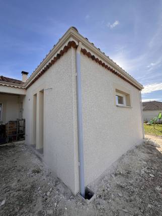 Construction d'une extension de maison maçonnée - Ourches 26120