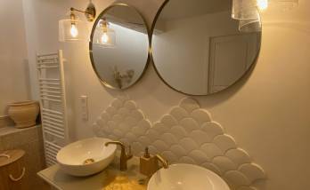 Meuble double vasque d'une salle de bain