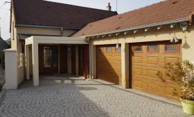 pergola bioclimatique depuis l'entrée