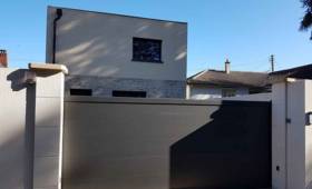 Portail alu noir - La Maison des Travaux Rouen