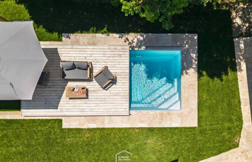 piscine vue aérienne