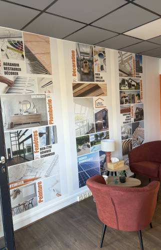 Transformation complète d’un local pour l’ouverture de notre agence – La Maison Des Travaux du Mans