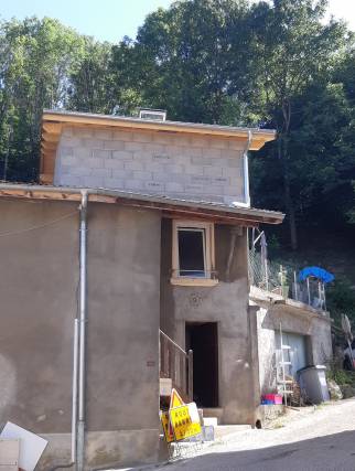 Surélévation de maison en vue de face - Ambérieu-en-Bugey 01