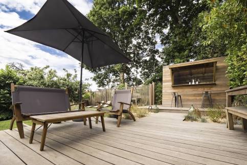 Terrasse en bois exotique