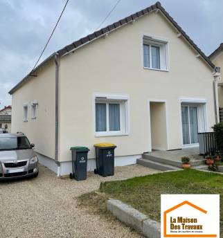 Façade après pose de l'ITE (Brunoy 91800)