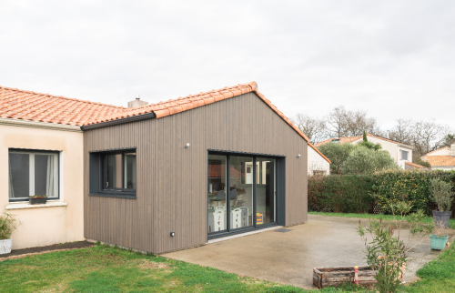 Transformation d'une véranda en extension à Vertou et création suite parentale dans le garage