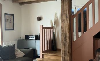 Salon rénové et décoré à Saint Léger en Yvelines