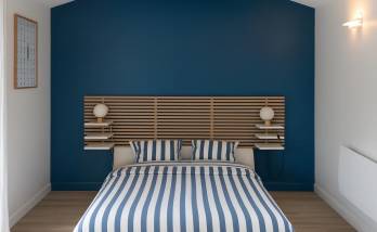  L'une des deux suite créée : la chambre bleue Yvelines Ile de Ré