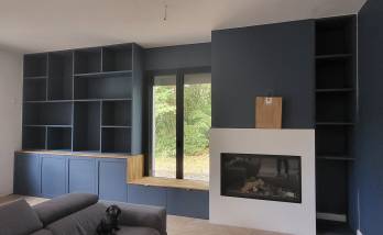 rénovation de salon dans une maison