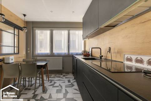Rénovation et décoration d'un appartement de caractère situé sur Lyon : zoom sur la cuisine 