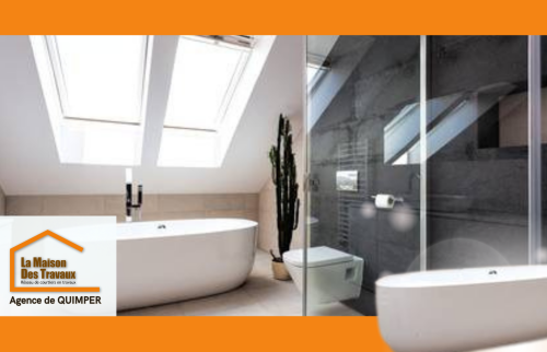 Rénovez votre salle de bain à Quimper avec style : douche italienne, design moderne et confort optimal.