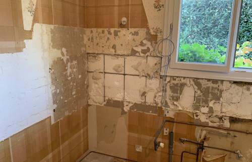 Pendant travaux rénovation cuisine