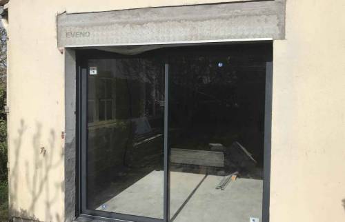 Ouverture porteur et remplacement des menuiseries