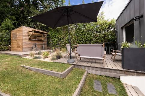 Matériaux : bois et ardoise