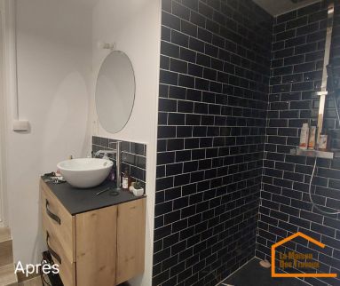 Meuble vasque en bois