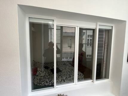 Verrière de la nouvelle chambre après rénovation - Nantes 44