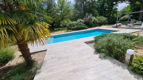 La piscine et les terrasses