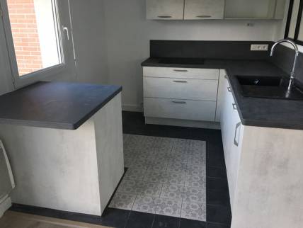 Rénovation de cuisine avec ouverture sur le salon - Roubaix 59