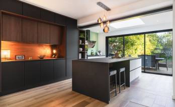 Rénovation de la pièce de vie cuisine et salon à Vertou (44120)