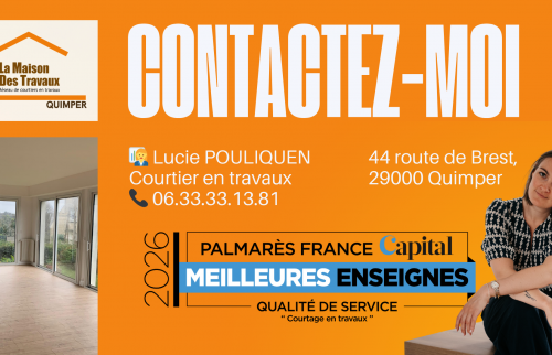 La Maison Des Travaux Quimper accompagne vos projets de rénovation de sol à Tréffiagat avec un suivi humain, des artisans fiables et des solutions adaptées.