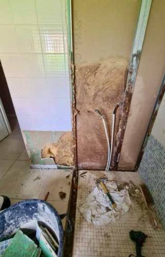 Rénovation de salle de bain après dégât des eaux 1