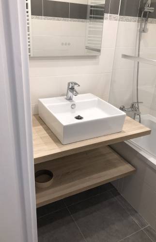 Nouvel emplacement pour ce nouveau plan vasque - Paris 17ème