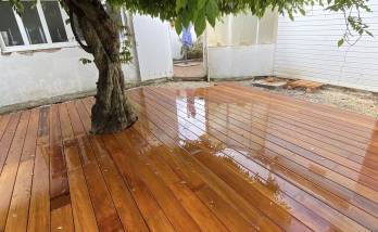 Création d'une terrasse sur mesure en bois