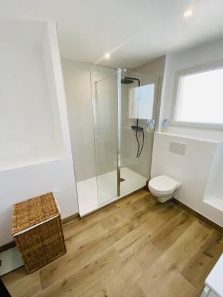 rénovaton complète de salle de bain