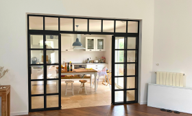 Pose d'une verrière style loft