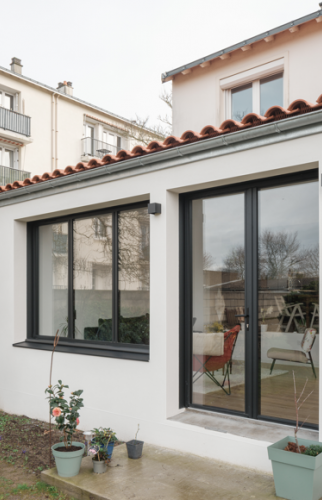 Rénovation d'une véranda à Saint-Sébastien-sur-Loire (44230) - vue sur l'extérieur