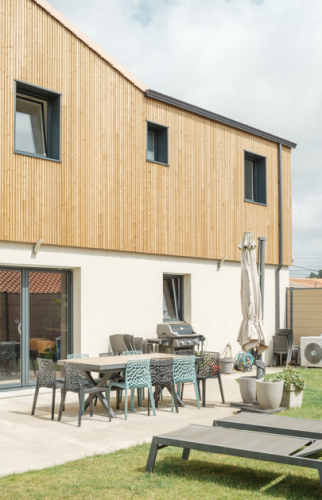 Surélévation de 35 m² en ossature bois au coeur de Vertou - vue extérieur 2